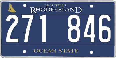 RI license plate 271846