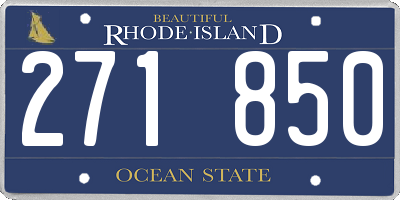 RI license plate 271850