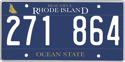 RI license plate 271864