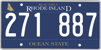 RI license plate 271887