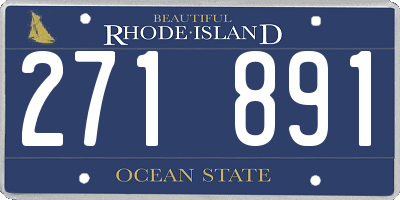 RI license plate 271891