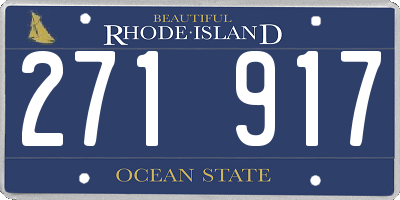 RI license plate 271917