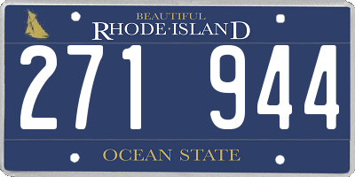 RI license plate 271944