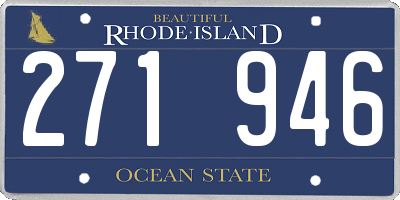 RI license plate 271946