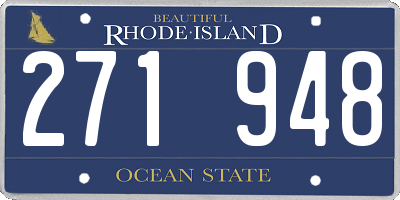 RI license plate 271948