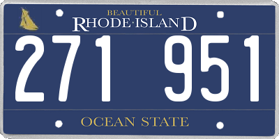 RI license plate 271951