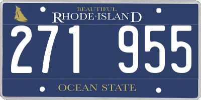 RI license plate 271955