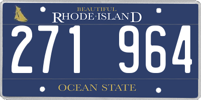 RI license plate 271964