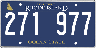 RI license plate 271977