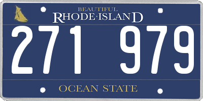 RI license plate 271979