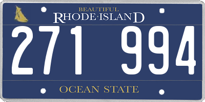 RI license plate 271994