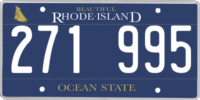 RI license plate 271995