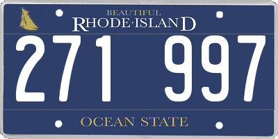 RI license plate 271997