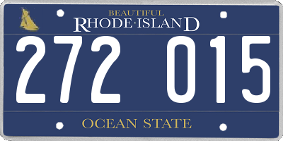 RI license plate 272015