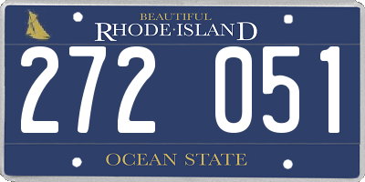 RI license plate 272051