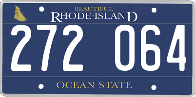 RI license plate 272064