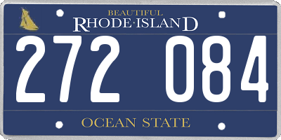 RI license plate 272084