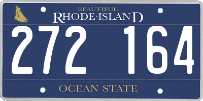 RI license plate 272164