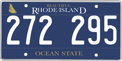 RI license plate 272295