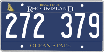 RI license plate 272379