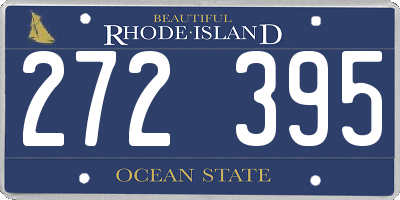 RI license plate 272395