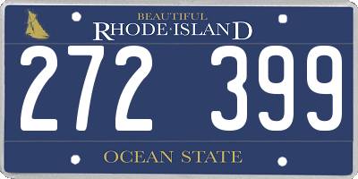 RI license plate 272399