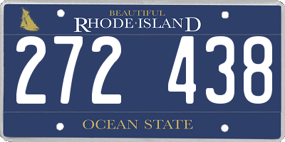 RI license plate 272438