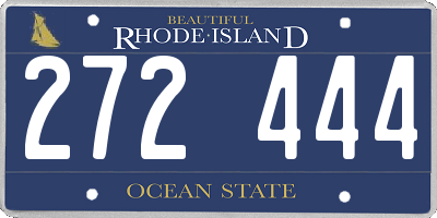 RI license plate 272444