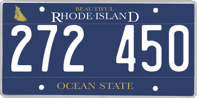 RI license plate 272450