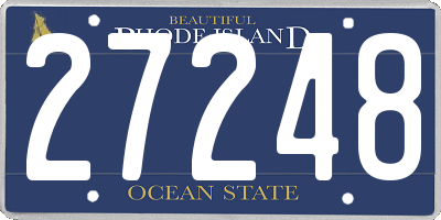 RI license plate 27248