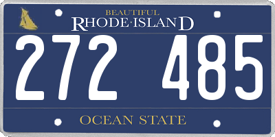 RI license plate 272485