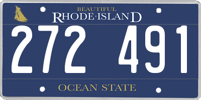 RI license plate 272491