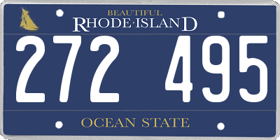 RI license plate 272495