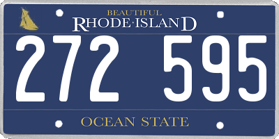 RI license plate 272595