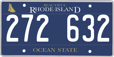 RI license plate 272632