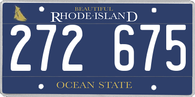 RI license plate 272675