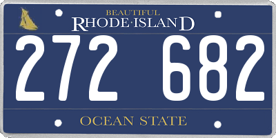 RI license plate 272682