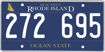 RI license plate 272695