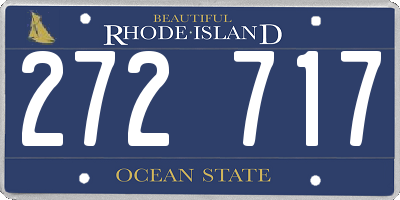 RI license plate 272717