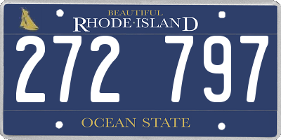 RI license plate 272797