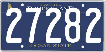 RI license plate 27282