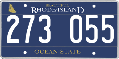 RI license plate 273055