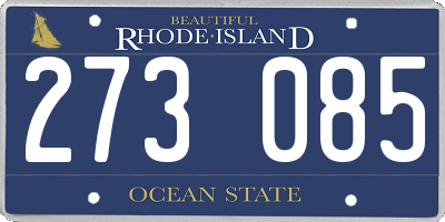 RI license plate 273085