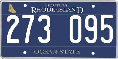 RI license plate 273095