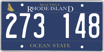 RI license plate 273148