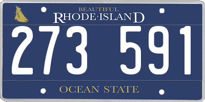 RI license plate 273591