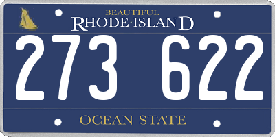 RI license plate 273622