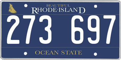 RI license plate 273697