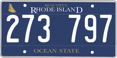 RI license plate 273797