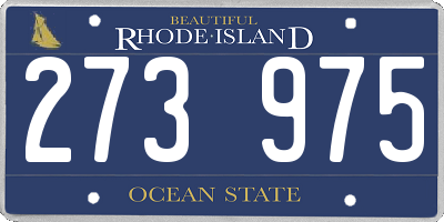 RI license plate 273975